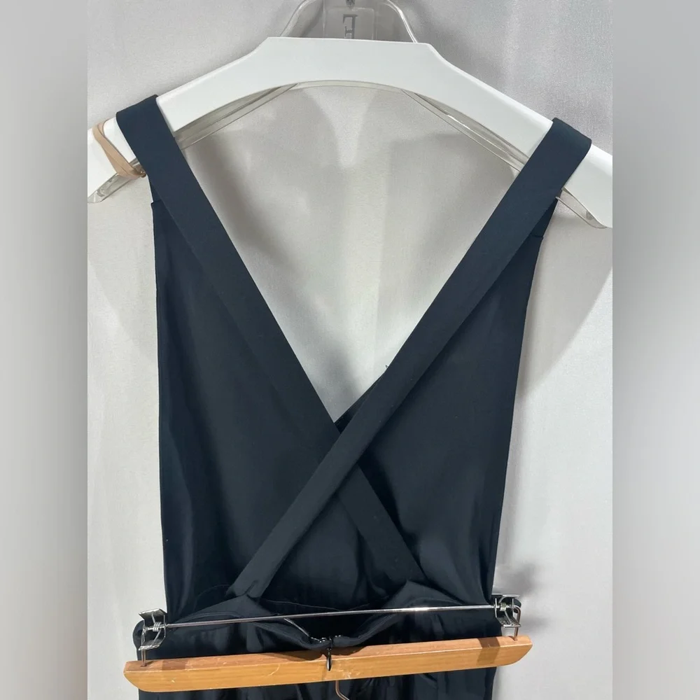 Bobi Black Revolve Black Modal Cotton Cross Back Wide Leg Jumpsuit Size S - Picture 6 of 11